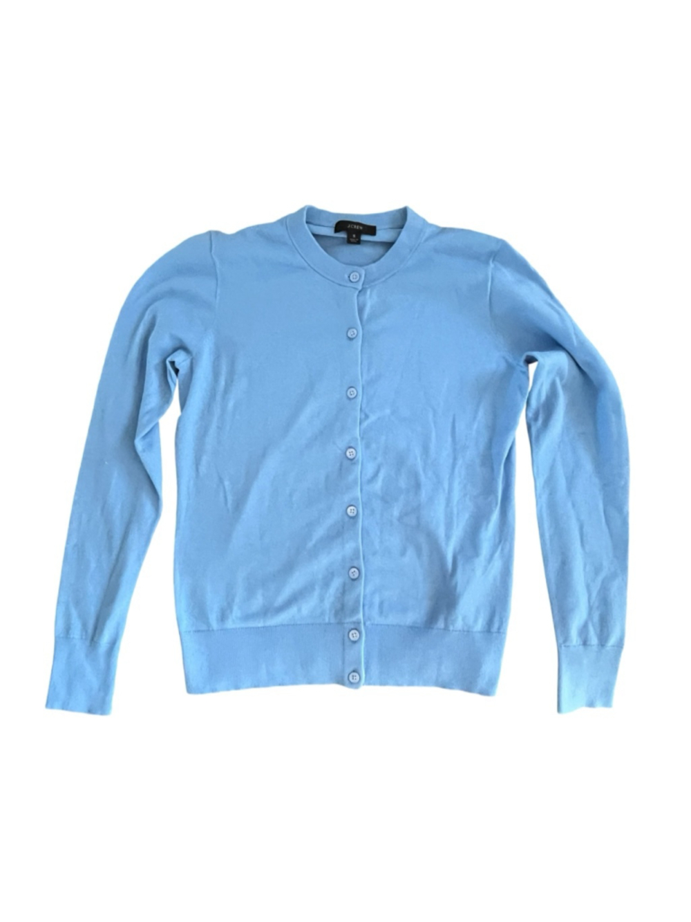 J.CREW Light Blue Classic Cardigan Sweater S - Picture 3 of 6